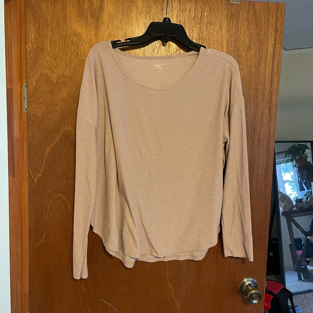 Old Navy Active Heather Pink Size Large Workout Top